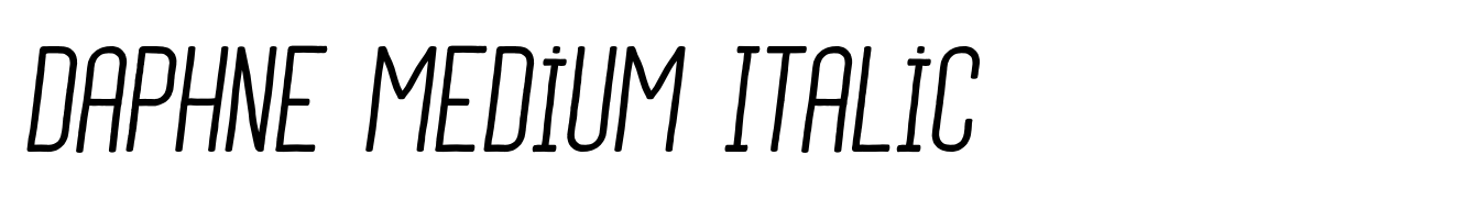 Daphne Medium Italic